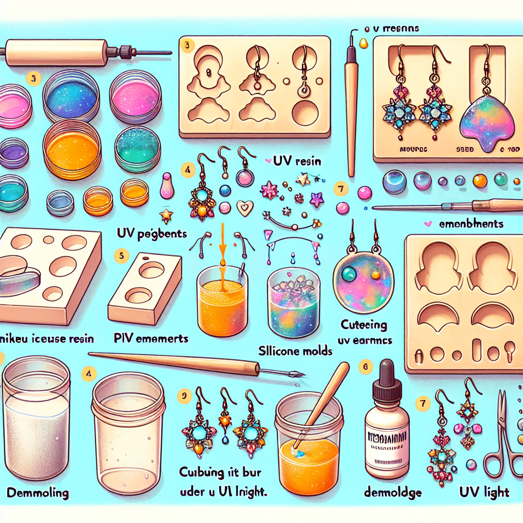 Step-by-Step UV Resin Earring Tutorial