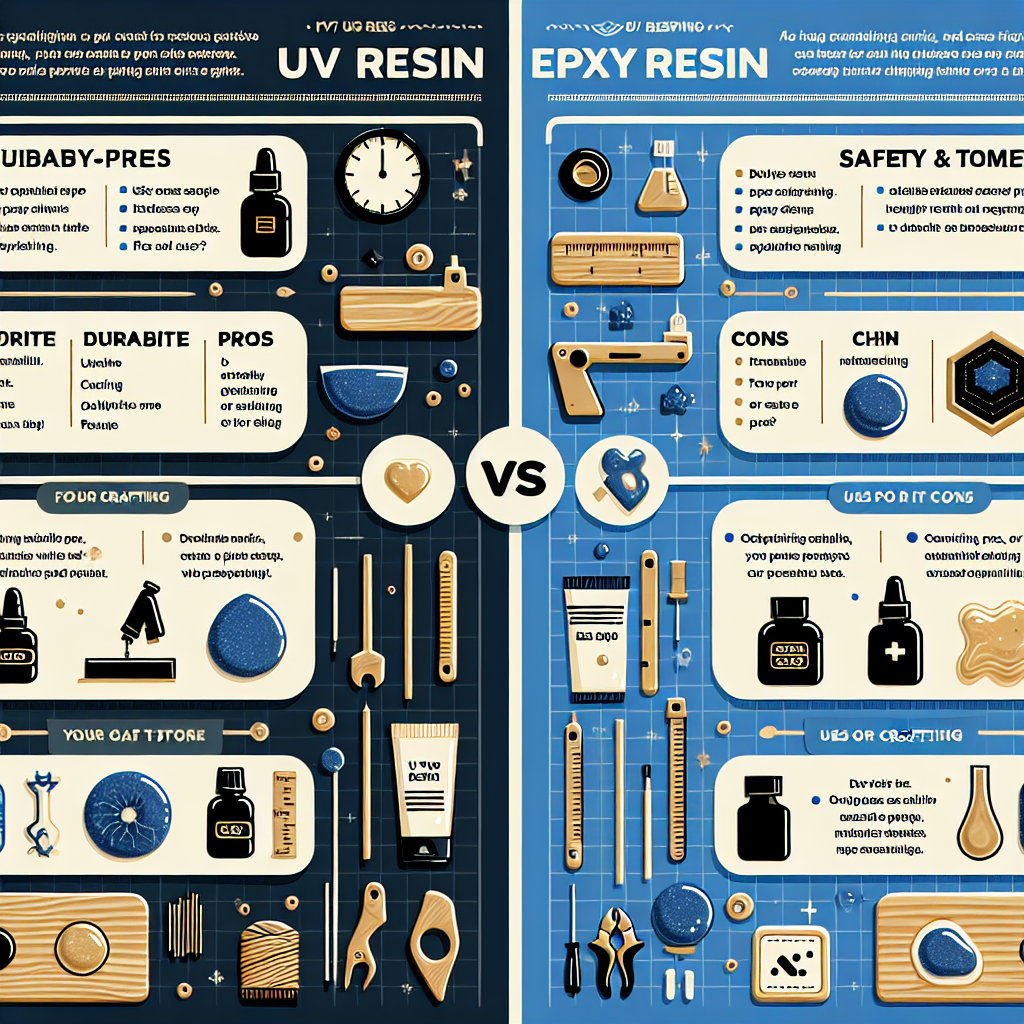 Comparing UV Resin vs Epoxy Resin for Crafting