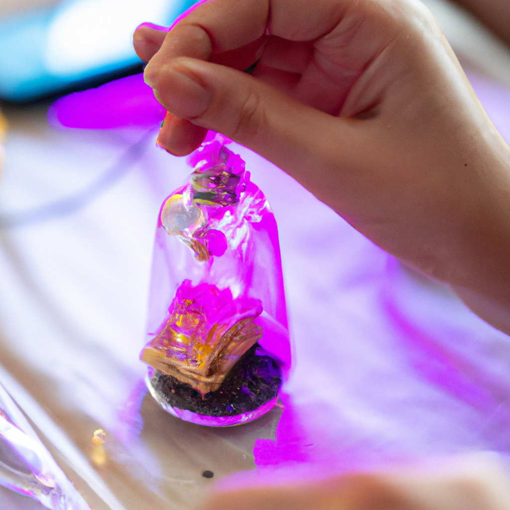 Creating Mini Terrariums with UV Resin